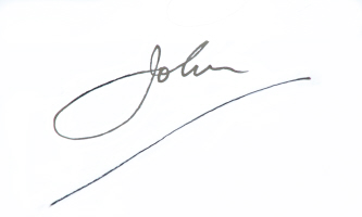 John Moonie, hypnotherapist and hypnotherapy trainer signature